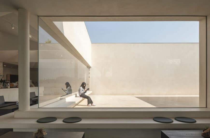 Funnel-Shaped Openings & Framed Courtyards Define Songmont’s Beijing Retail Space by ARCHSTUDIO  