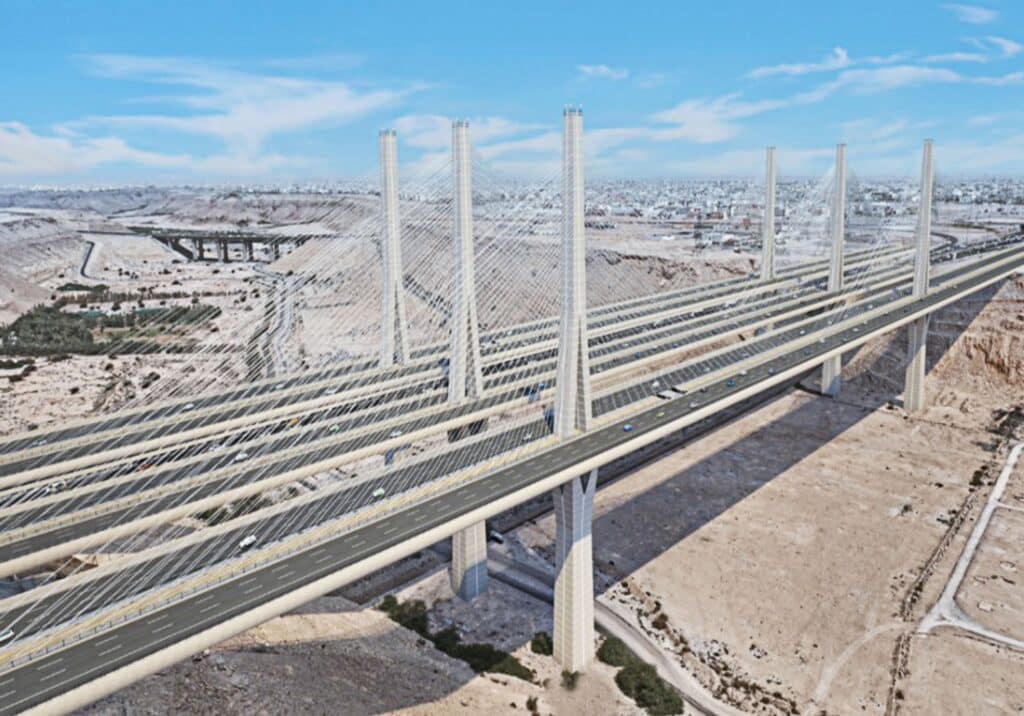 الجسر المعلق بالرياض.. عمل على مدار الساعة لإنجاز مشروع التطوير