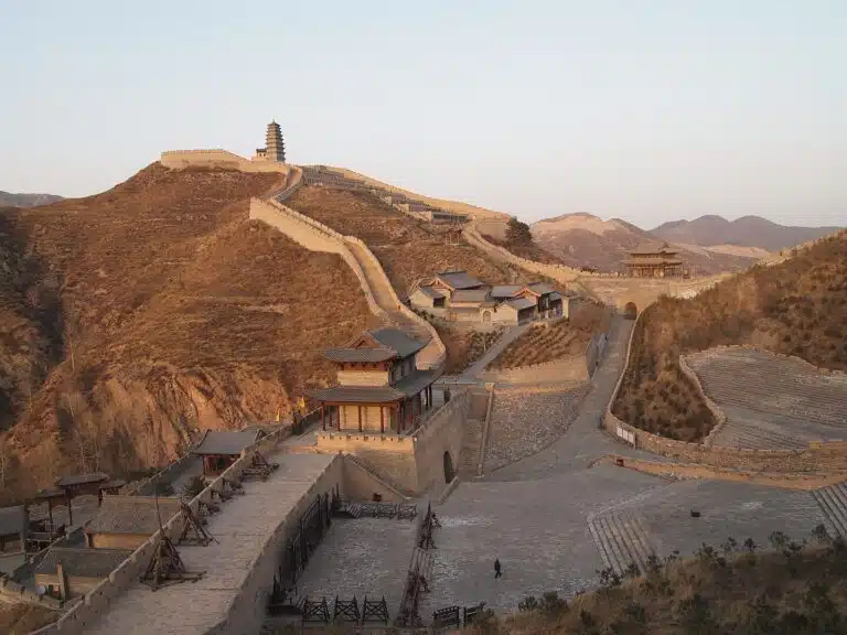 A section of the Great Wall of China in Shanxi Province, China.