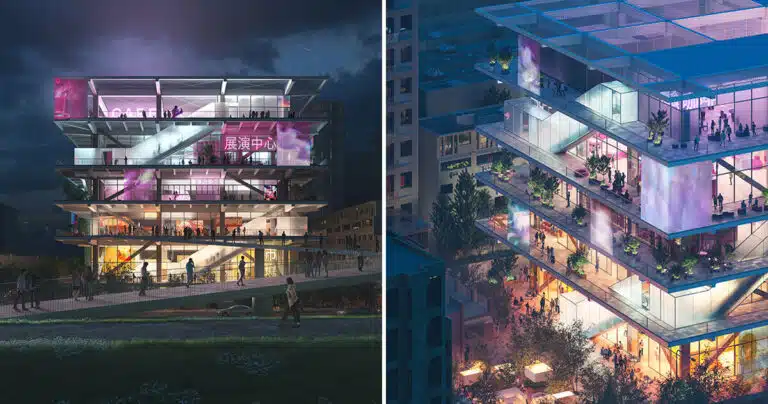يعيد MVRDV أن يصبح ميدان السوق ليصبح "مكعب سوق" مضيء في تايوان
