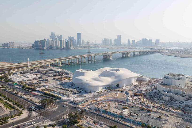 teamLab Phenomena Abu Dhabi building exterior from a distant angle