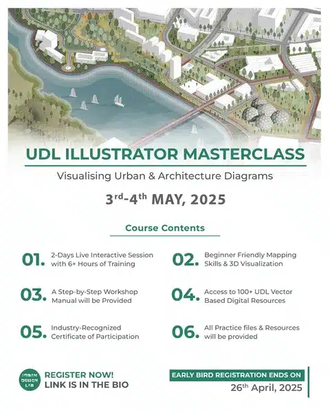 UDL Illustrator Masterclass Announcement for Helwan Urban Design Workshop