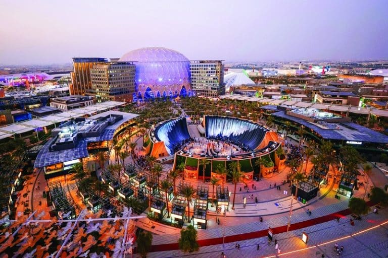 منظر جوي لمدينة Expo City Dubai