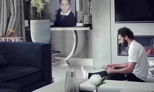 Mohamed Salah appears in his luxurious home