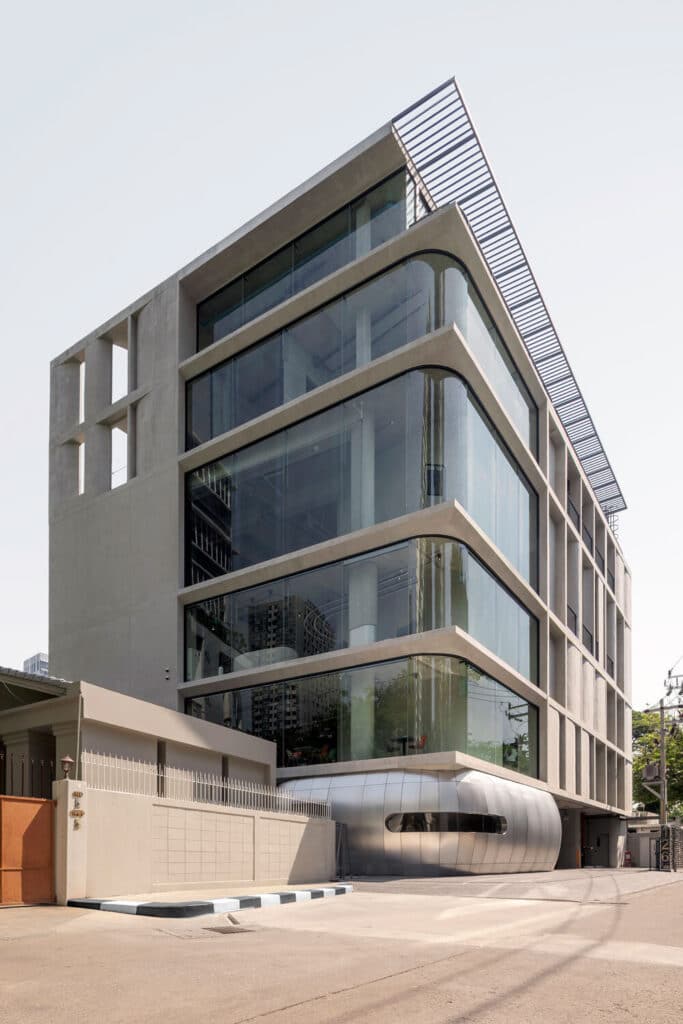 Exterior facade of PLP City Range building with modern architectural design