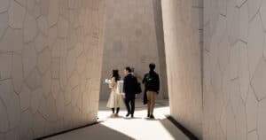 Foster + Partners Cannels streetscapes السعودية للمملكة العربية لمعرض Expo 2025 Osaka Pavilion