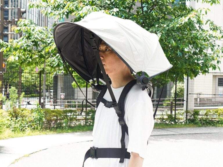 Hands-free Parasol Is Equal Parts Useful and Comical
