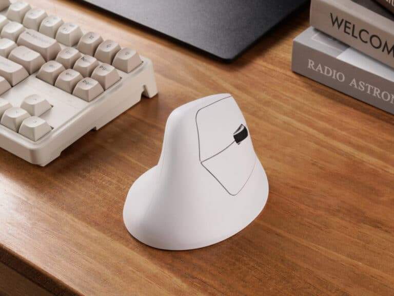 Keychron M5 ergonomic mouse goes vertical for your wrist