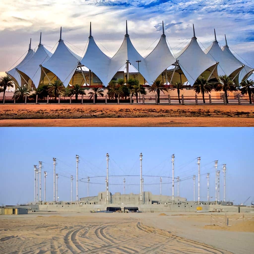 King Fahd Sports City Stadium Development Project: Excavation Work Begins After Tent Removal