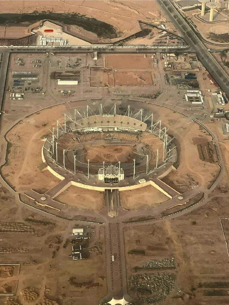 King Fahd Sports City Stadium Development Project: Excavation Work Begins After Tent Removal