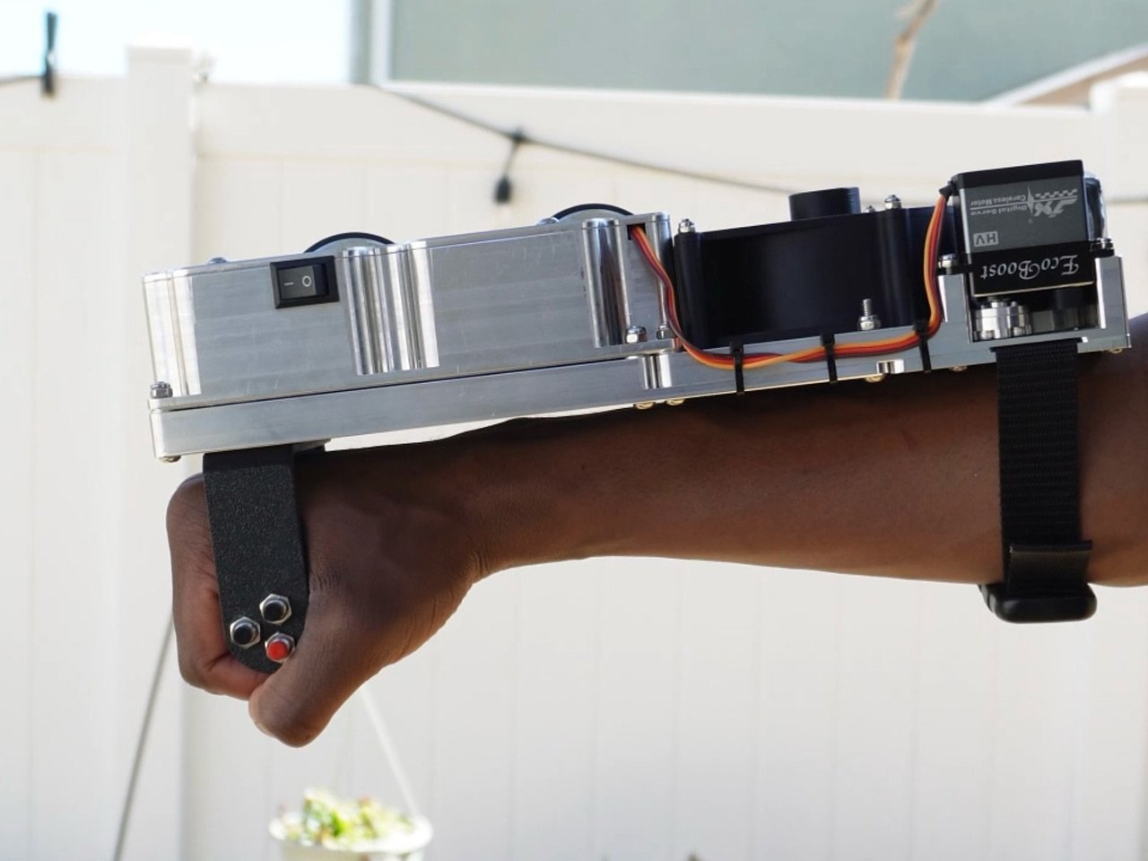 YouTuber builds wrist-mounted launcher that shoots 5 CDs per second at 33 mph