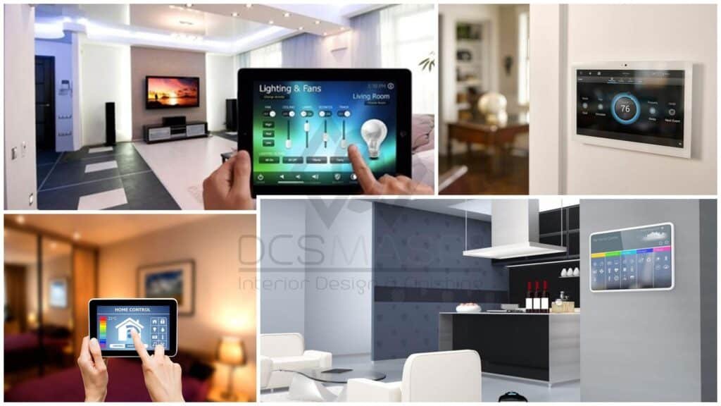 Smart electrical systems in architectural design for interiors