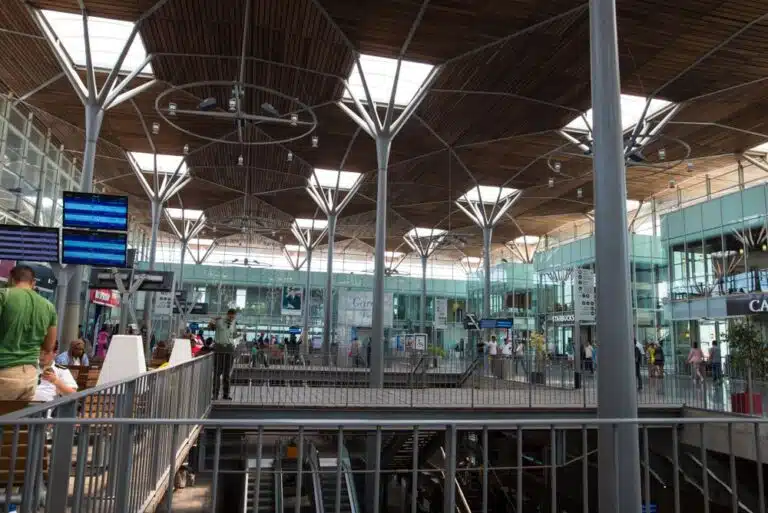 Train station showcasing Moroccan modern architecture