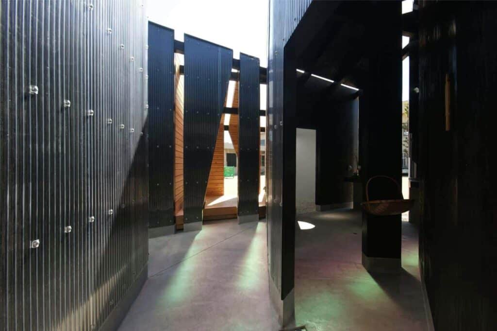 Futuristic public toilet design