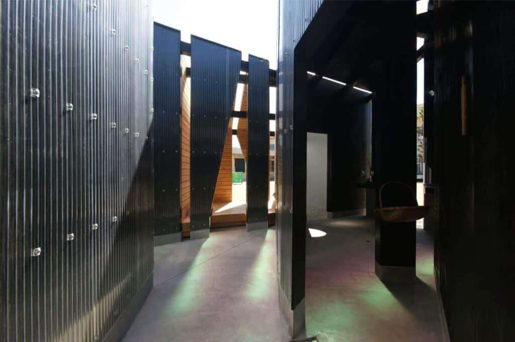 Futuristic public toilet design
