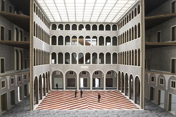Modern architectural interior design in Venice, hosting events for the Venice Biennale.