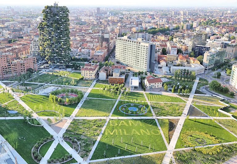 "عمارة مستدامة في ميلان: بنايات تجمع بين الطبيعة والتصميم المعماري"