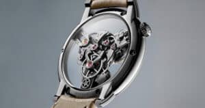 MB & F Sculpts Amphithater و Dial العائمة داخل الساعة الشفافة SP One