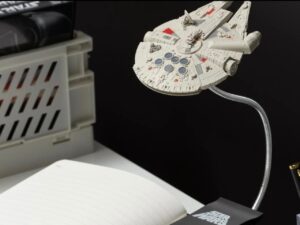 Millennium Falcon Posable lamp brings illumination from a galaxy far, far away