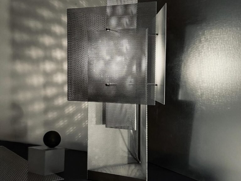 Perforated Metal Lamp Paints with Light and Shadow