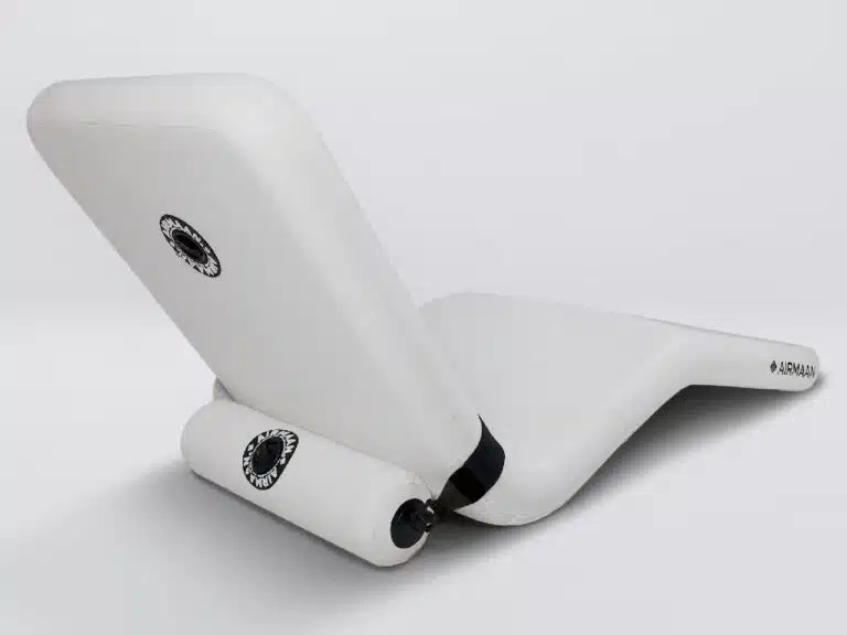 This Ergonomic Air Lounger folds like a Yoga Mat but feels like a Recliner