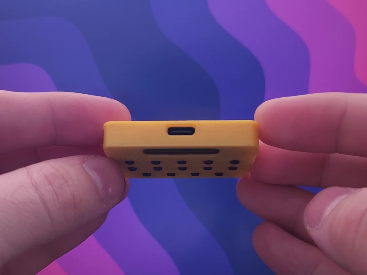 USB-C port for charging and connecting Eclair to a computer
