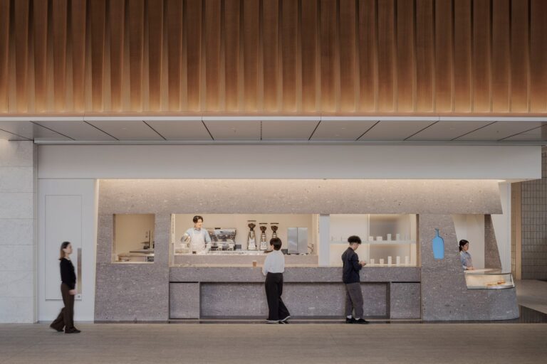Japanese Studio I IN Designs Blue Bottle Coffee Takanawa with Stone Gate Inspiration