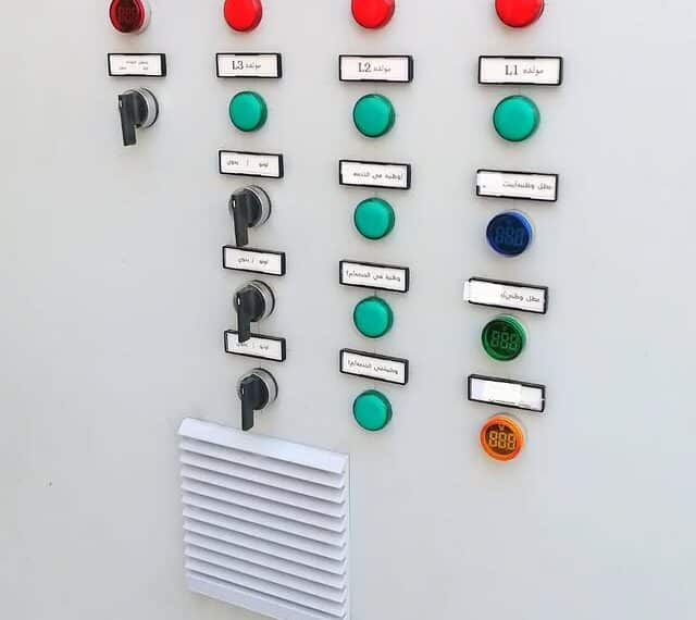 Control panel for electrical systems maintenance in a building