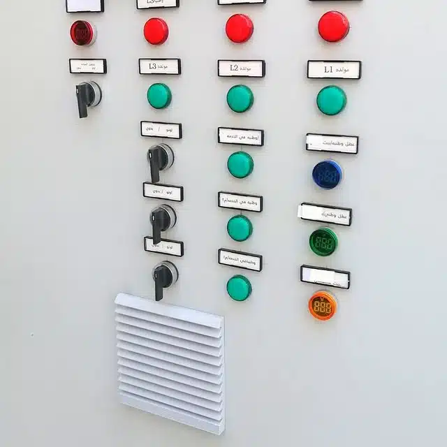 Control panel for electrical systems maintenance in a building