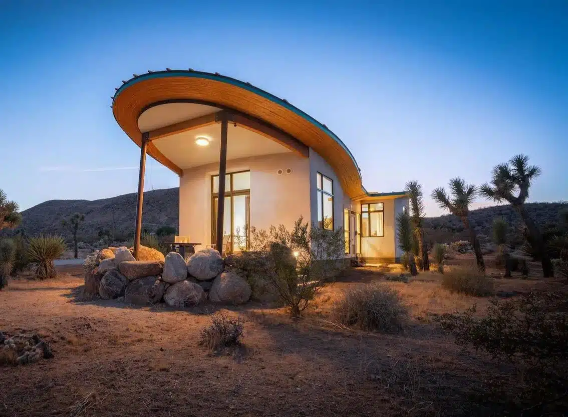 مقصورة Mesa Sky Disk: تحفة معمارية مستدامة في قلب الصحراء