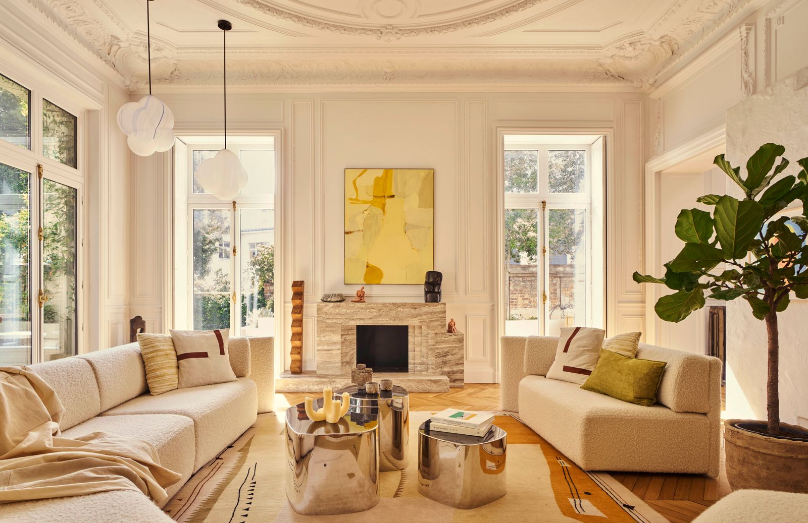 A Parisian Haussmannian Apartment Transformed into a Contemporary Art Oasis