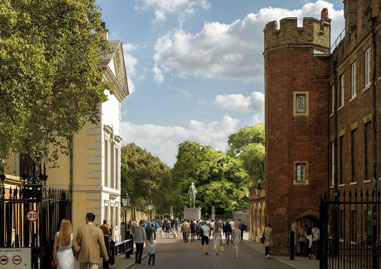 A new gate named after Prince Philip, designed in a contemporary style that blends tradition and modernity.