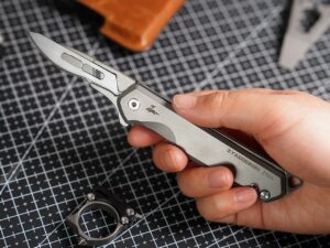 Ezsharp 2.0 Titanium Folding Knife with Swappable Blades Changes the EDC Game
