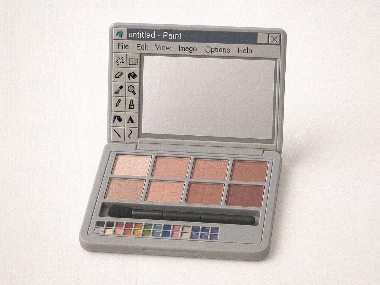 Quirky MS Paint make-up kit totally plays on the idea of a color ‘palette’