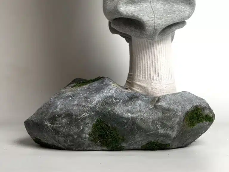Rock Shoes lets you wear boulders (with moss!) on your feet