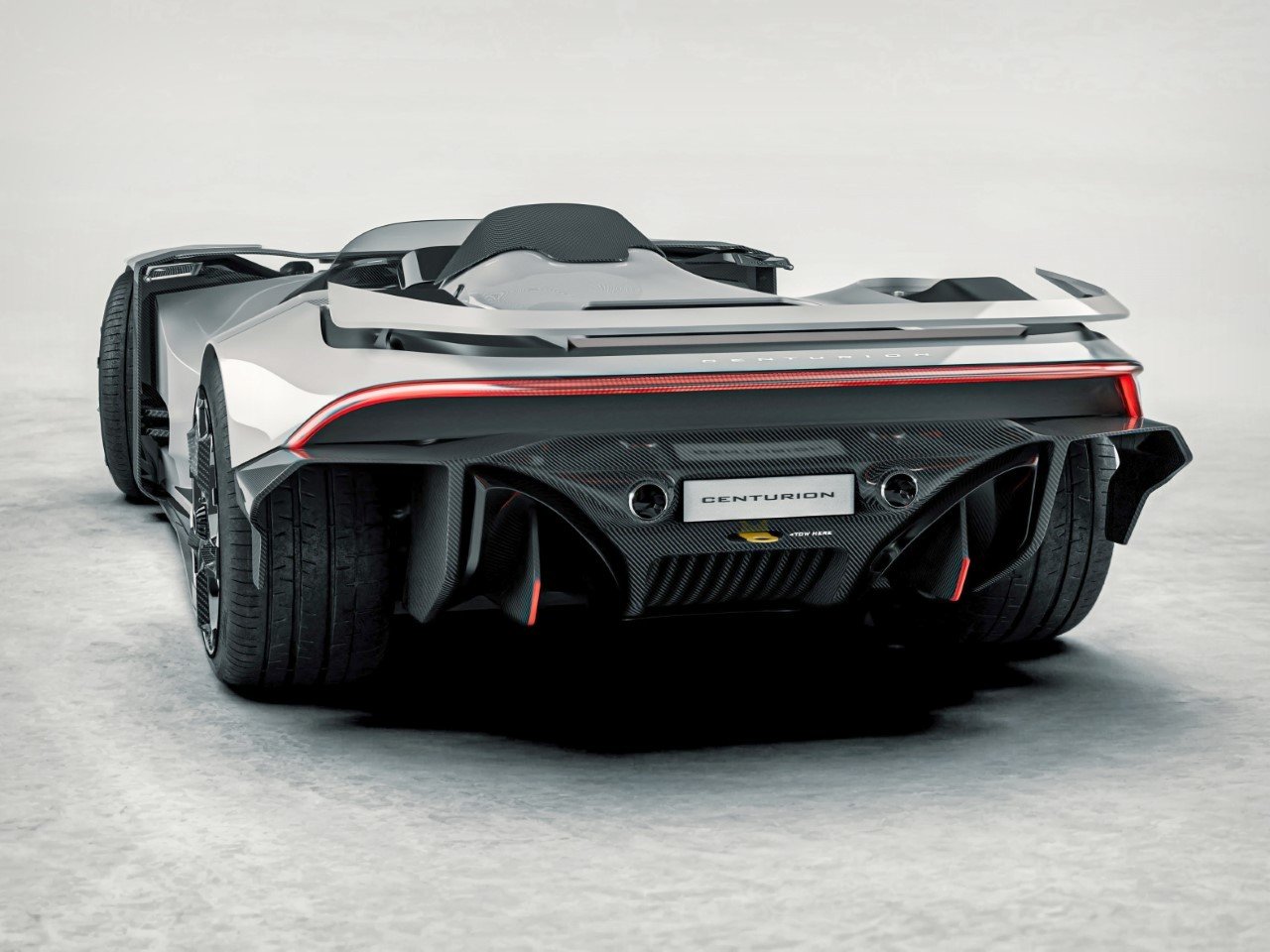 Close-up of aerodynamic venturi tunnels
