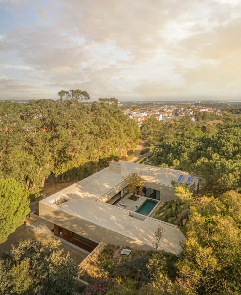 Oeiras House by OODA: Subtle Brutalism in Harmony with Nature