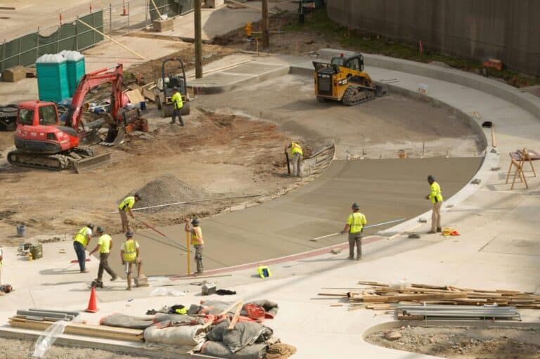 A road construction project carried out by Granite Construction, as part of infrastructure improvement plans supported by the IIJA law.
