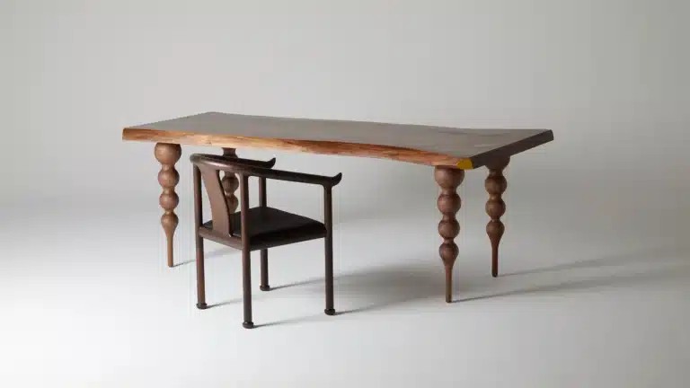 Slab Table by Area: Celebrating Natural Wood Edges