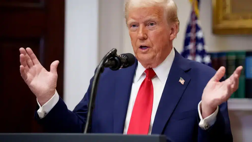 President Donald Trump addresses the press at the White House amid the challenges of diversity and inclusion in the construction sector.