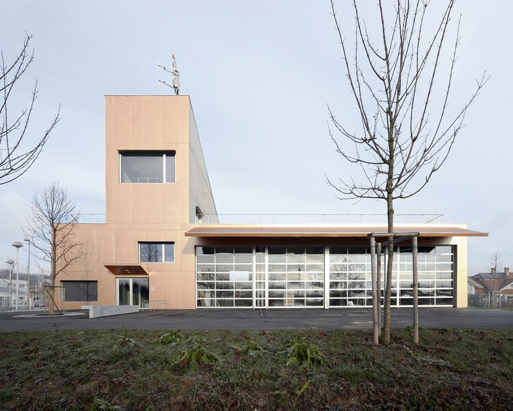 Trzin Protection and Rescue Center: A Modern Nod to Traditional Fire Station Architecture