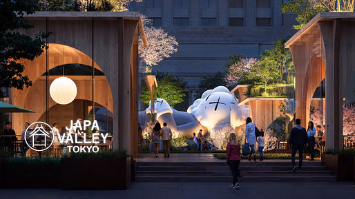 تصور فني حديث يعكس مزيجاً من طابع كاليفورنيا والأسلوب الياباني المعاصر.