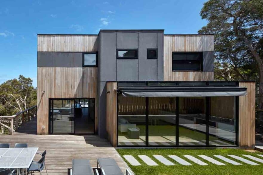 Contemporary building with a glass facade and simple design relying on natural light