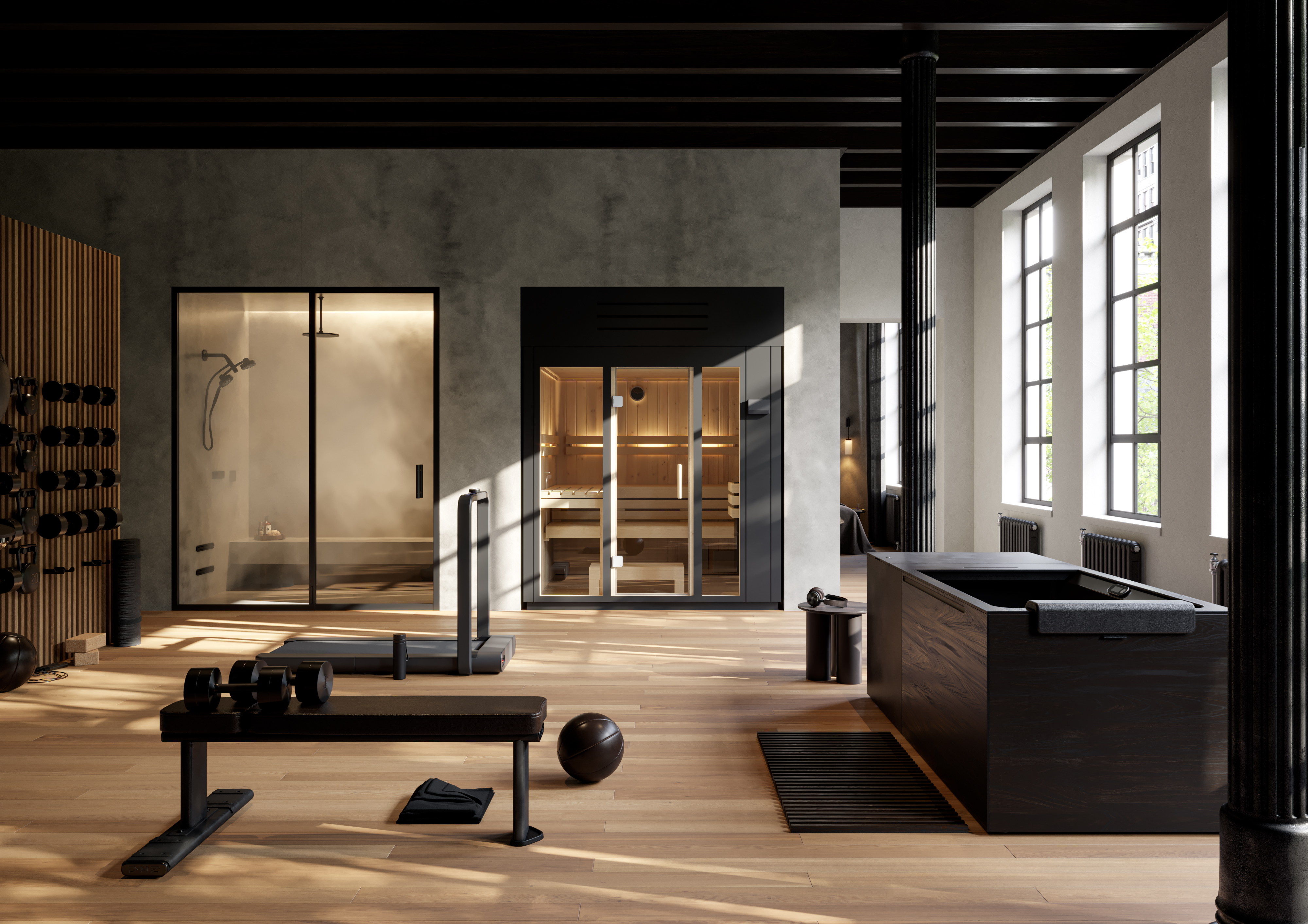Indoor sauna by Kohler