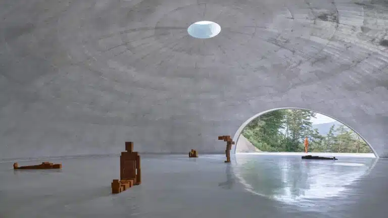 Tadao Ando’s Concrete Gallery Architecture for Antony Gormley at Museum SAN
