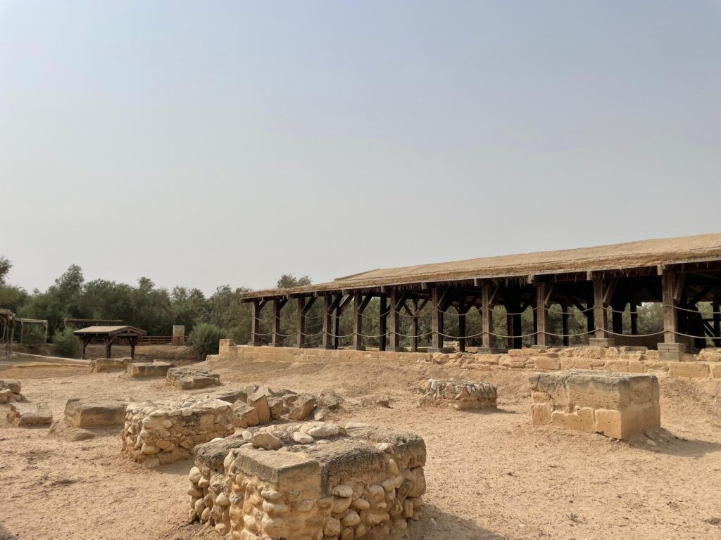 Archaeological remains and preserved landscape at Bethany Beyond the Jordan, near the site of Jesus’ Baptism.