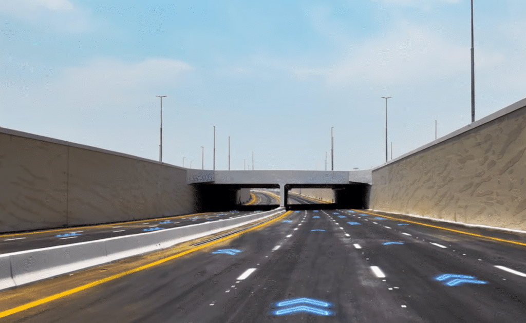 Newly completed 800-metre tunnel on Umm Suqeim Street in Dubai