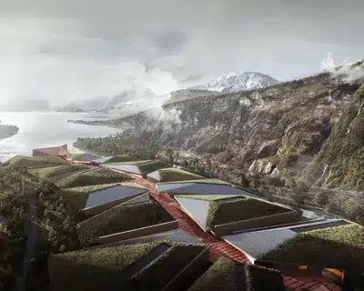 إطلالة على منطقة جبلية في شمال النرويج حيث سيُقام مركز البيانات الجديد