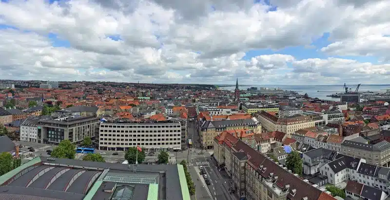 Preliminary design of the Marselis Tunnel in Aarhus, showing the underground path and connection between Aarhus Port and the E45 motorway.
