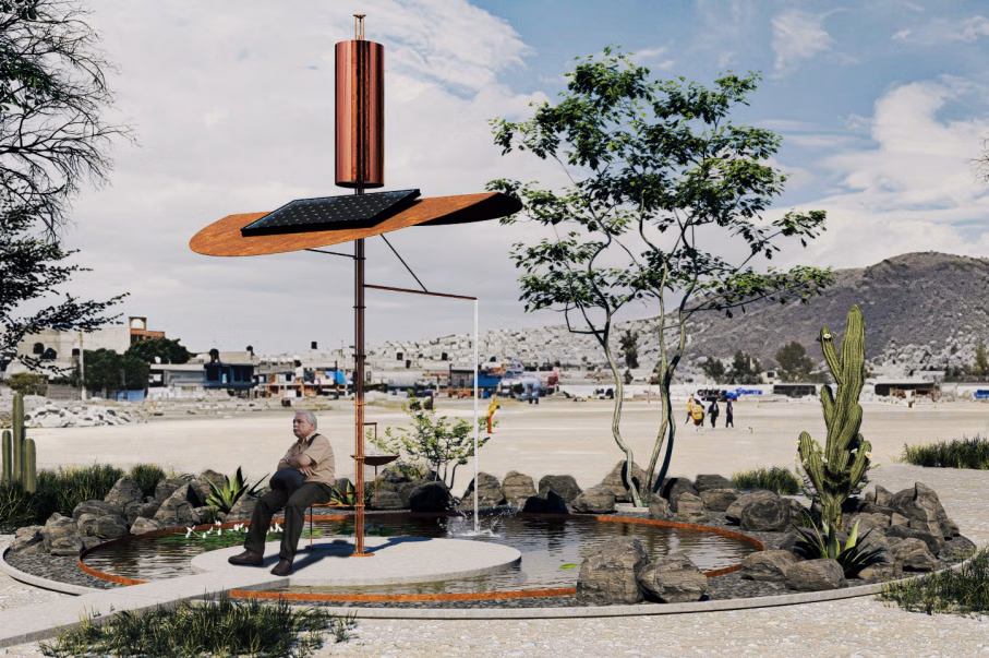 Community facility design addressing water scarcity in Mexico City’s outskirts